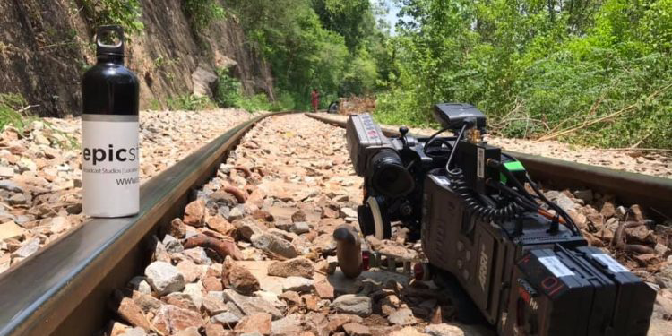 a train on a track