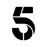 a black and white logo